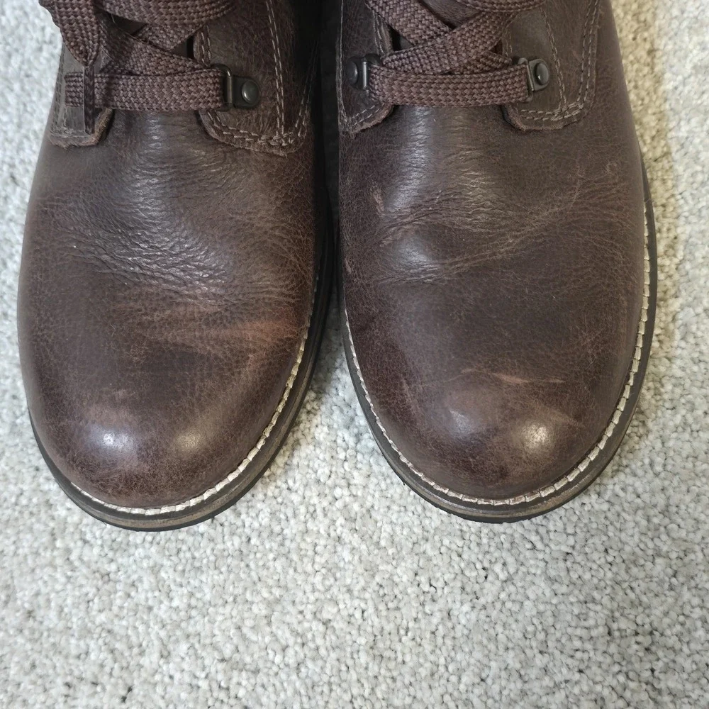 Kodiak Womens Waterproof Leather Lace-Up Boots Brown Plaid Lining Size 9.5 EU 41 - Picture 3 of 8